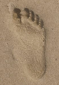 sand footprint